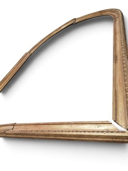 Holzrahmen mit reinem Gold aus dem 19. Jahrhundert