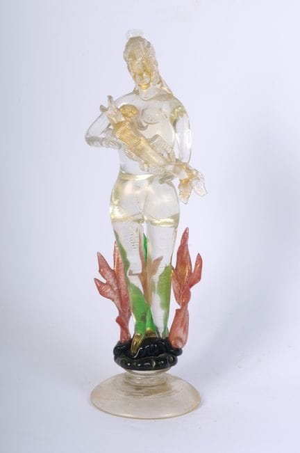 Stylized female figure—made of Murano glass, 1940s