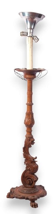 Lampadaire en bois fin 19e - début 20e siècle 127 