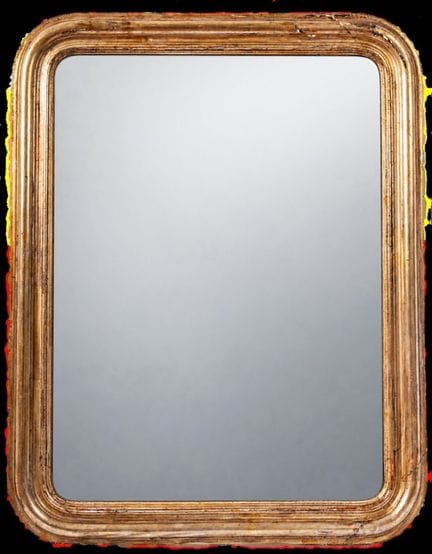 Gilded wooden mirror mid-20th century 107 x 83.5 c