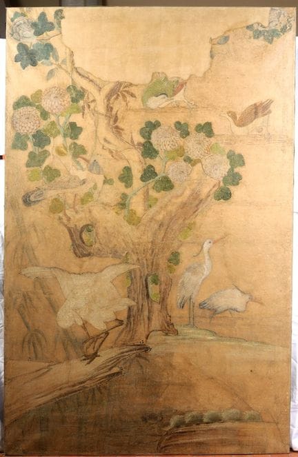 Pair of decorative panels, first half of the 20th 