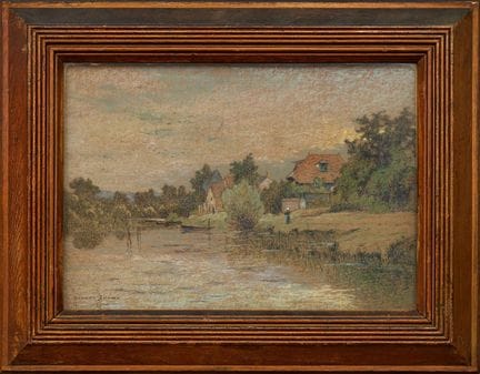 Pierre-Ernest PRINS (1838-1913)
Casas a orillas de