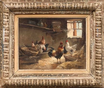 Honoré CAMOS (1906-1991)
Escena de un corral
Óleo 