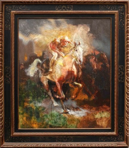 Lucien RUOLLE (1925-1991)
Las carreras - 1980
Óleo