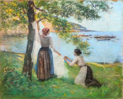 Paul-Léon GAGNEAU (1848-1910)
Las lavanderas - 190