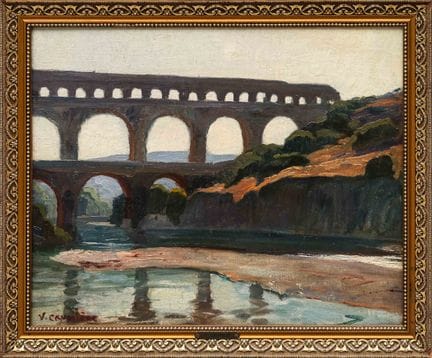Victor CRUMIERE (1895-1950)
El puente del Gard
Óle