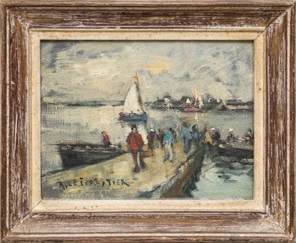 René LEFORESTIER (1903-1972)
Paseantes por los mue