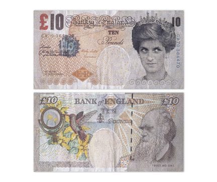 BANKSY (né en 1974)
Banksy of England 10 pounds
Bi