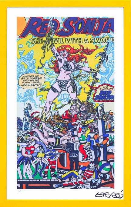 Gudmundur ERRO (geb. 1932)
Red Sonja
Farbiger Sieb