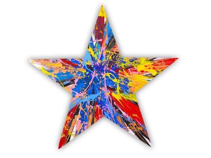 Damien HIRST (né en 1965)
Spin Painting (Star) - 2