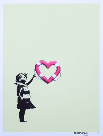 BANKSY (né en 1974) x POST MODERN VANDAL 
Girl wit