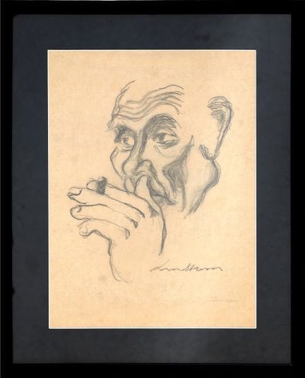 Bengt LINDSTRÖM (1925-2008)
Ritratto con sigaretta