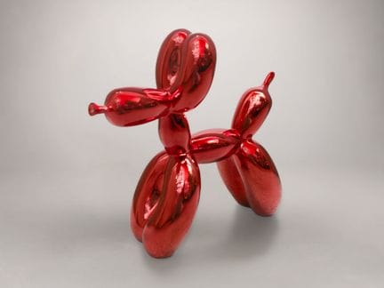 杰夫·昆斯（Jeff KOONS，生于1955年），根据 
- 《红色气球狗》
树脂复制品。Stud