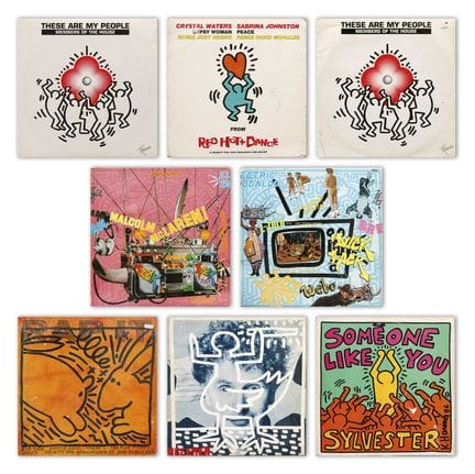 基思·哈林（Keith HARING，1958-1990），据 
- 各类标题
一套七张丝网印刷唱片