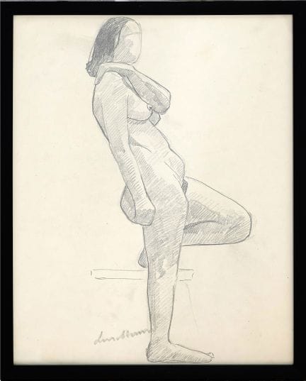 Bengt LINDSTRÖM (1925-2008)
Modello con una gamba 