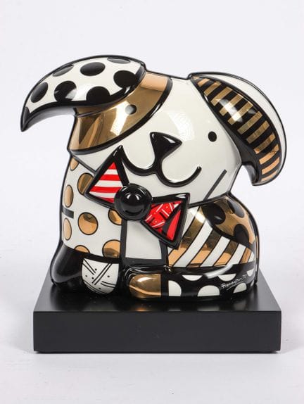 罗梅罗·布里托（Romero BRITTO，生于1963年）
《金发红发女郎》
彩绘瓷器作品
右下角