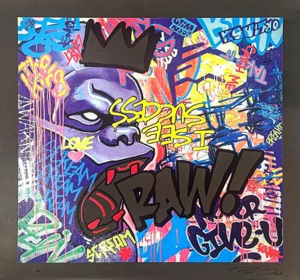 理查德·奥尔林斯基（生于1966年）
《Raw》
彩色丝网印刷于纸上
右下角签名
左下角编号 100