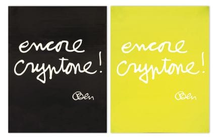BEN (1935–2024)
Cryptone – 1996
Zwei farbige Siebd
