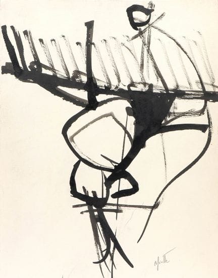 Jean MIOTTE (1926-2016)
Composizione in nero - 195