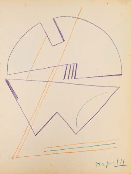 Alberto MAGNELLI (1888-1971)
Composizione - 1957
M