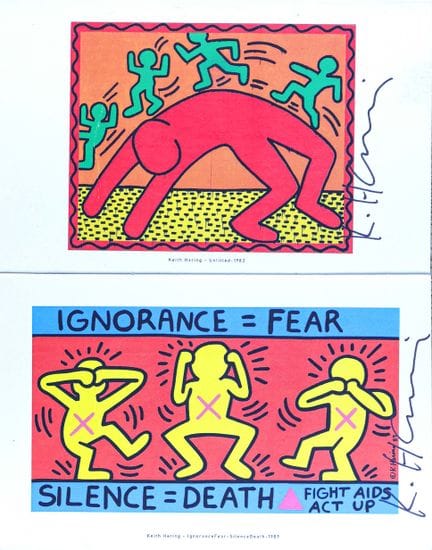 基思·哈林（Keith HARING，1958-1990），据 
- 《各类主题》 - 1982
两