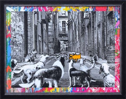 MR BRAINWASH (né en 1966)
Alley Dogs orange - 2022