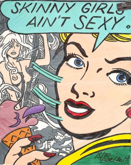 Gudmundur ERRO (né en 1932)
Skinny Girls - 2017
Aq