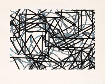 弗朗索瓦·莫雷莱（1926-2016）
作品 - 2004
彩色丝网印刷于纸上
右下角签名
左下角标