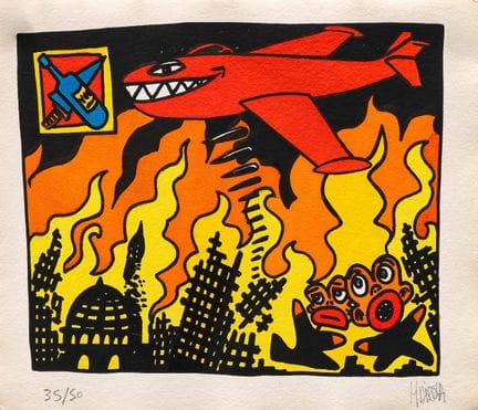 Hervé DI ROSA (geb. 1959)
Bombardements – 2000
Far