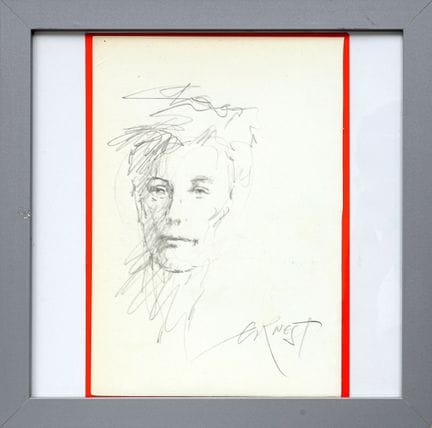 欧内斯特·皮尼翁-欧内斯特（生于1942年）
兰波
铅笔画
右下角签名
29 x 20 厘米