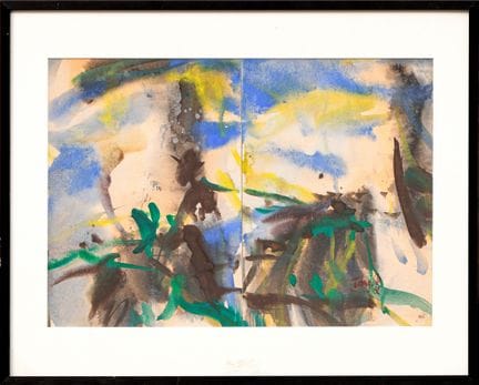 T’ANG HAYWEN (1927-1991)
Composizione a dittico
Ac