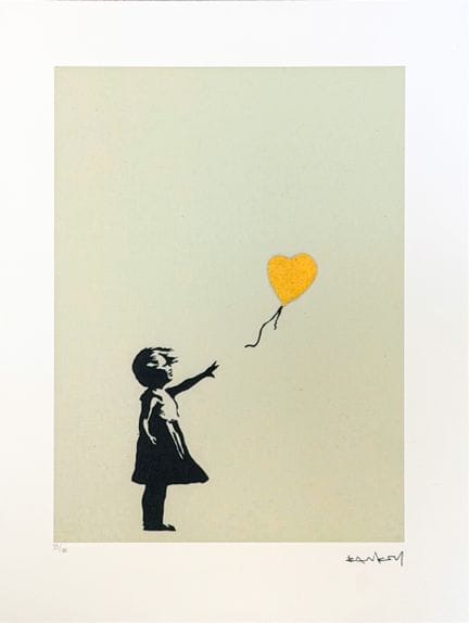 BANKSY (geb. 1974), nach
- „Girl with balloon“ (Go