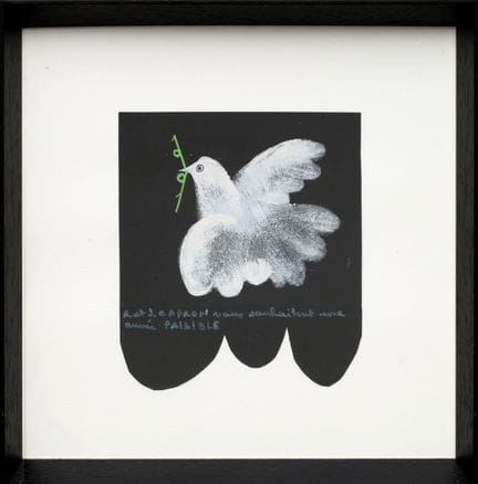 Roger CAPRON (1922-2006) 
Colombe - 1991 
Guazzo s