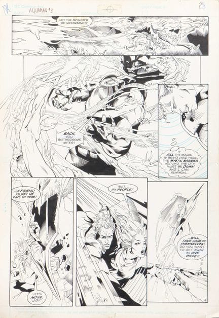 Aquaman n.º 2, página 19. Dibujo de Craig Hamilton
