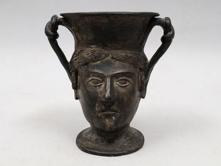 Cantaro janiforme o jarrón antropomórfico de terra