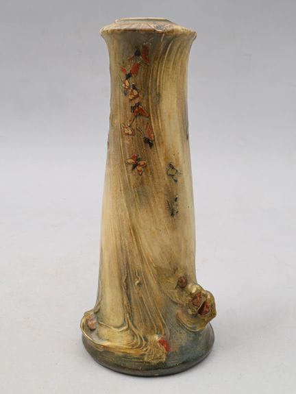 爱德华·斯特尔马赫（1868-1945） - AMPHORA “春风”花瓶，管状瓶身配鼓胀底座，陶瓷