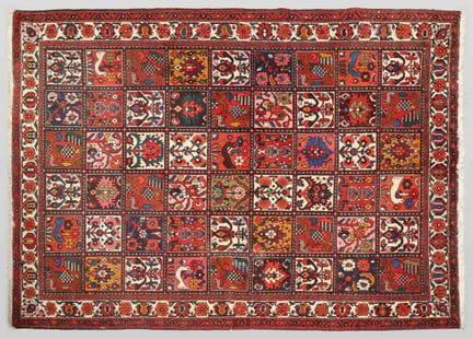 Baktiar - Irán - Hacia 1980 Alfombra de terciopelo