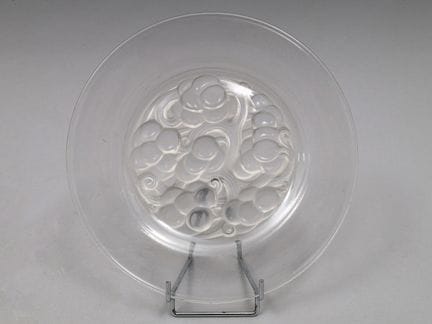 René LALIQUE (1860-1945) Plato para helado «Marien