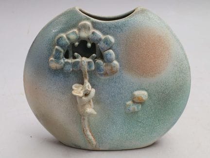 亚历山大·科斯坦达（1921-2007） - 瓦洛里斯（VALLAURIS） 蓝白渐变釉陶瓷老鼠造型