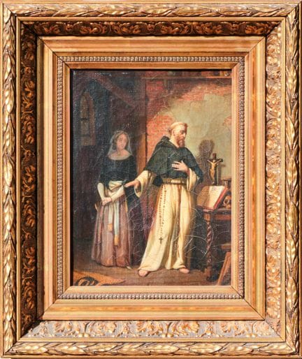 Attribué à Claude BONNEFOND (1796-1860) La Prière 