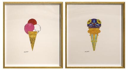 Andy WARHOL, after
Two reproductions, “Les glaces”
