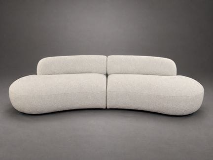 EICHHOLTZ
Two-piece sofa, fully upholstered in whi