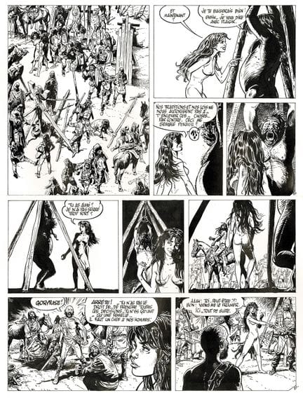 Franz = Poupée d'ivoire, Le tombeau Scythe, dibujo