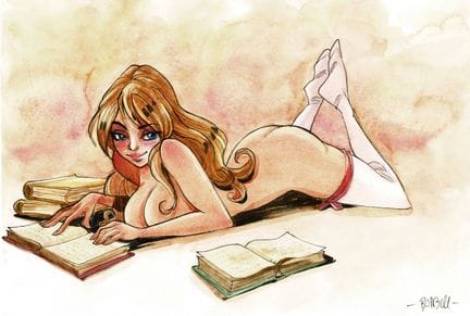 Barbucci = Ekhö, mundo espejo, dibujo original a t