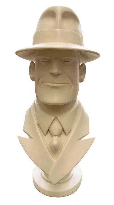 Chester Gould = PIGEON: Dick Tracy, escultura real