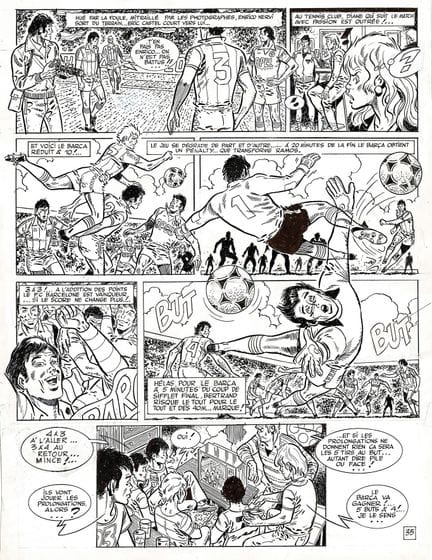 Raymond Reding = Eric Castel, lámina original en t