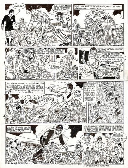 Raymond Reding = Eric Castel, lámina original en t