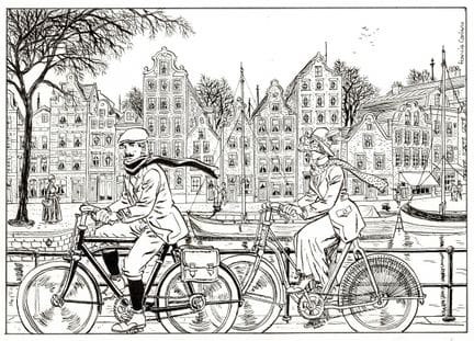 Francis Carin = Victor Sackville en Ámsterdam, dib