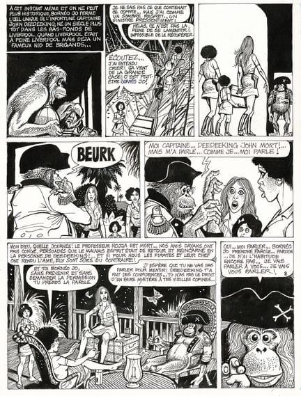 Georges Pichard = Bornéo Jo, lámina original en ti