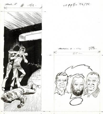 Denayer = El inspector Spirou y el justiciero. Dib